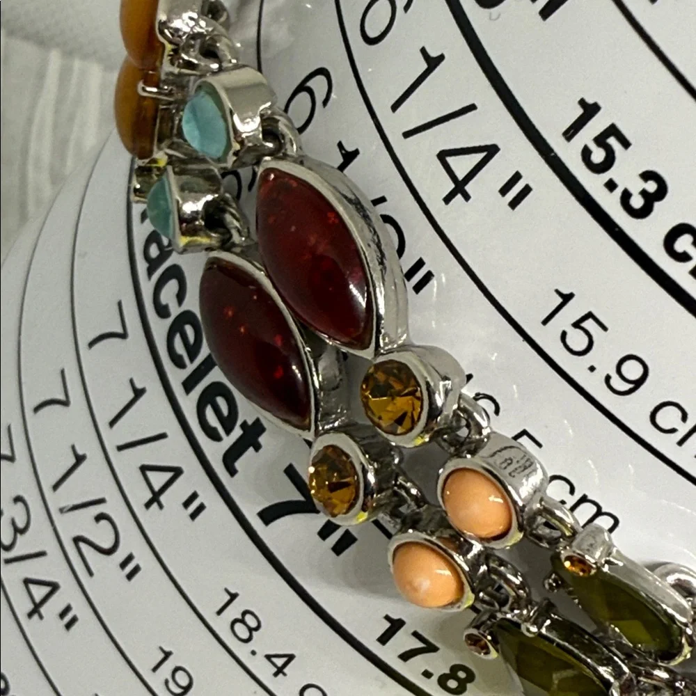 Multicolor Gemstone Bracelet Y2K vintage exceptional bright einway bracelet